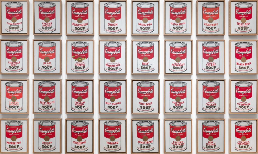 Cambell's soep cans van warhol 